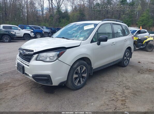 JF2SJABC2JH542658 2018 SUBARU FORESTER 2.5 White Передня ліва чверть
