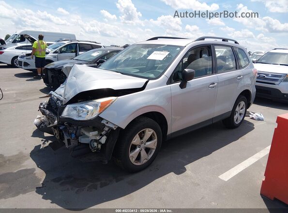 JF2SJABC4GH532089 2016 SUBARU FORESTER Silver Առջևի ձախ երեք քառորդ տեսարան