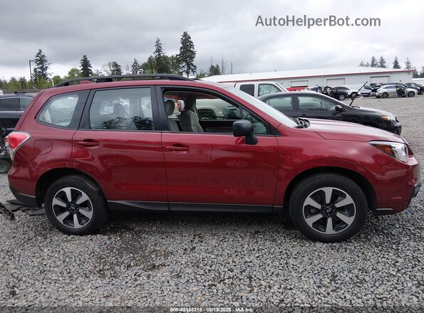 JF2SJABC6HH576144 2017 SUBARU FORESTER Red სალონის 360-გრადუსიანი ხედი