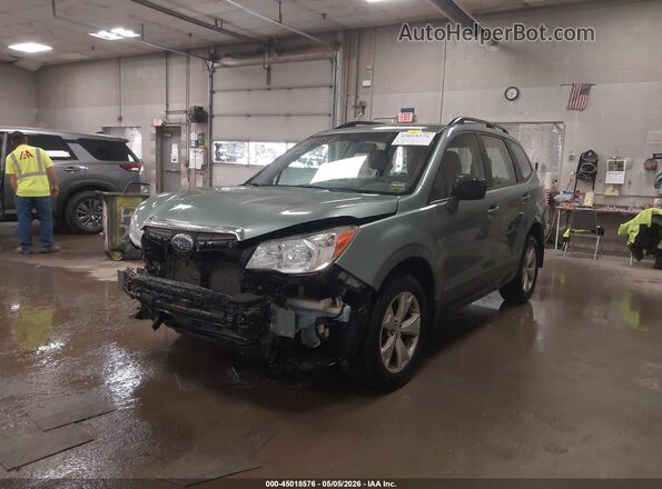 JF2SJABC7GH426736 2016 SUBARU FORESTER 2.5 Green Przód lewy