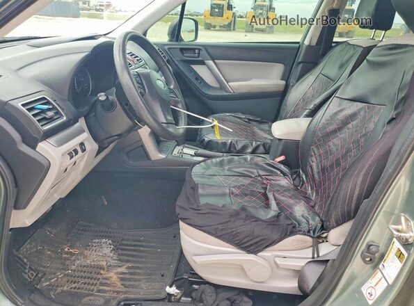 JF2SJABC7GH440751 2016 SUBARU FORESTER Green Vista interior delantera