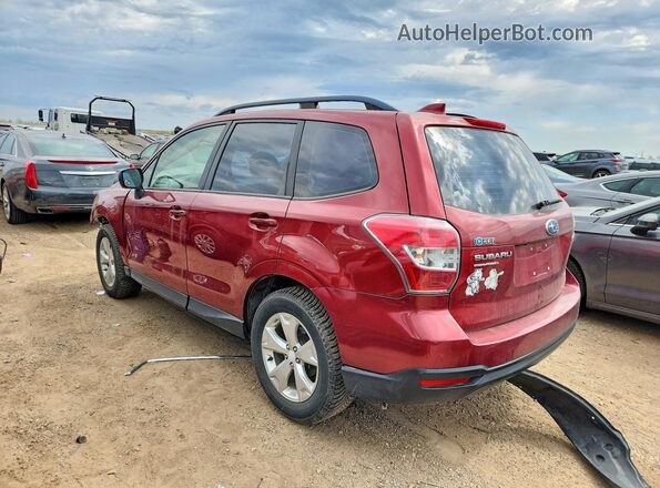 JF2SJABC7GH477265 2016 SUBARU FORESTER 2.5 Burgundy Задня ліва чверть