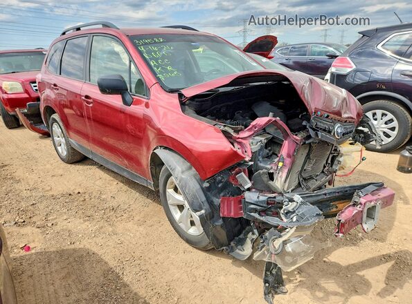 JF2SJABC7GH477265 2016 SUBARU FORESTER 2.5 Burgundy Передня права чверть