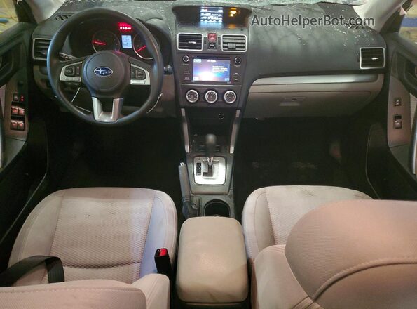 JF2SJABC7HH503557 2017 SUBARU FORESTER 2.5 Charcoal Widok deski rozdzielczej