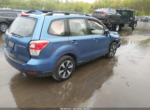 JF2SJABC7JH456472 2018 SUBARU FORESTER 2.5 Синий Задняя правая четверть