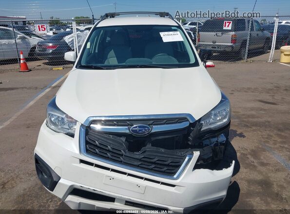 JF2SJABC7JH482666 2018 SUBARU FORESTER 2.5 White ხელსაწყოთა პანელის ხედი