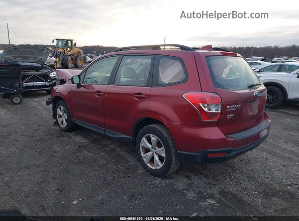 JF2SJABC8GH450964 2016 SUBARU FORESTER Red Trasero izquierdo