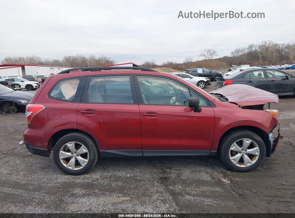 JF2SJABC8GH450964 2016 SUBARU FORESTER Red Vista interior trasera