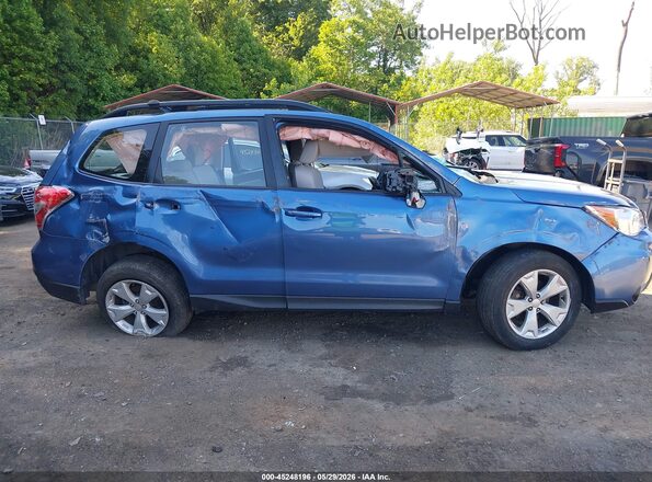 JF2SJABC9GH450830 2016 SUBARU FORESTER Blue უკანა სალონის ხედი