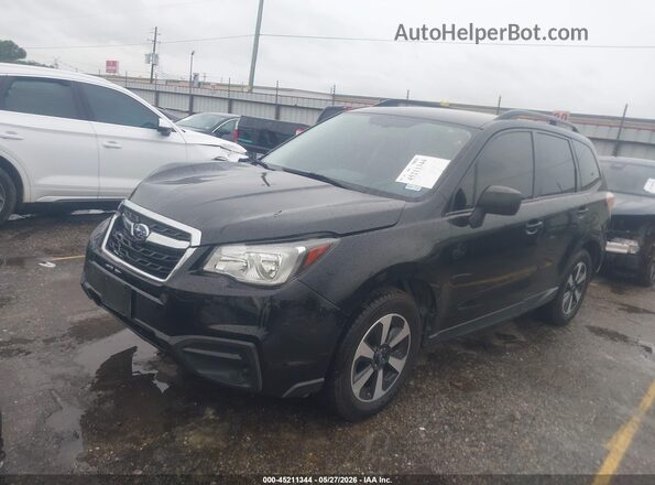 JF2SJABCXJH587461 2018 SUBARU FORESTER Black Передня ліва чверть