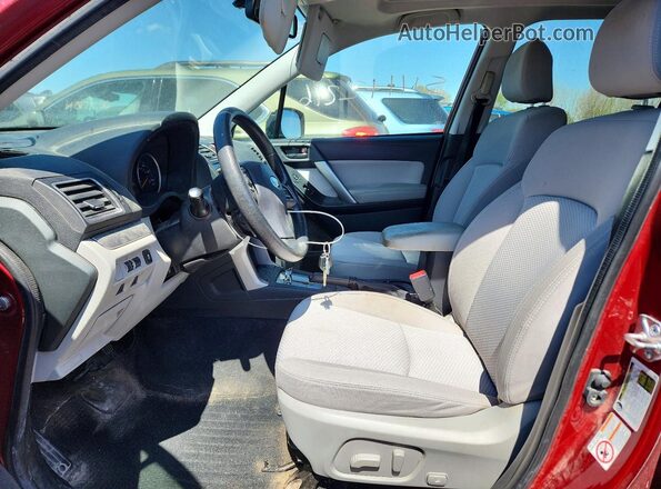 JF2SJADC4GH531070 2016 SUBARU FORESTER 2.5 Burgundy წინა სალონის ხედი