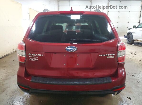 JF2SJADC4GH531070 2016 SUBARU FORESTER 2.5 Burgundy უკანა ხედი