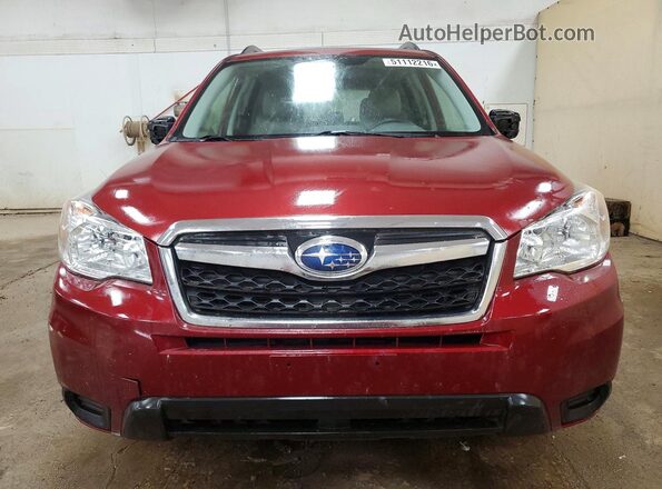 JF2SJADC4GH531070 2016 SUBARU FORESTER 2.5 Burgundy წინა ხედი