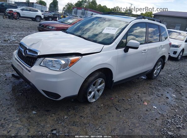 JF2SJADC6GH467355 2016 SUBARU FORESTER 2.5 White Przód lewy