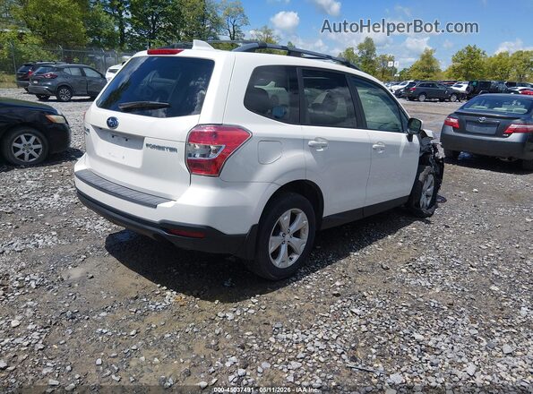 JF2SJADC6GH467355 2016 SUBARU FORESTER 2.5 White Tył prawy