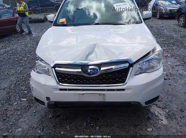 JF2SJADC6GH467355 2016 SUBARU FORESTER 2.5 White Widok z przodu
