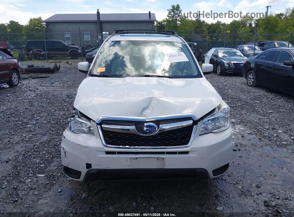 JF2SJADC6GH467355 2016 SUBARU FORESTER 2.5 White Widok zestawu wskaźników