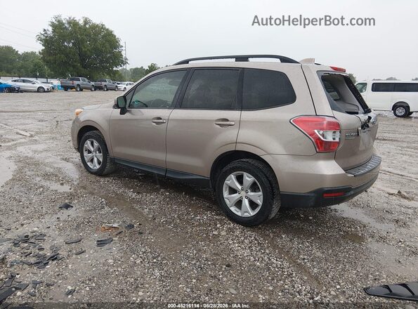 JF2SJADC7GH456381 2016 SUBARU FORESTER Золотой Задняя левая четверть