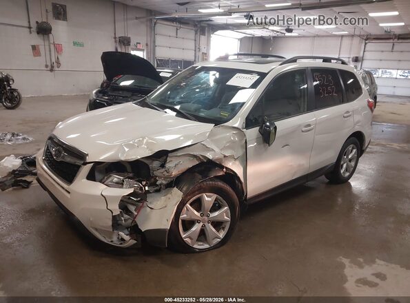 JF2SJADC7GH468577 2016 SUBARU FORESTER White Vista tres cuartos delantera izquierda