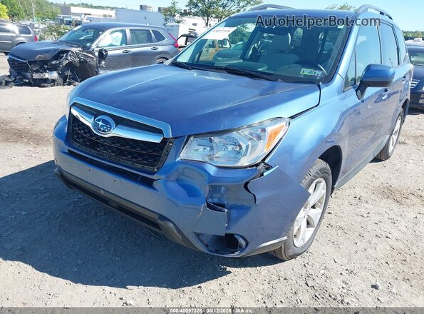 JF2SJADC8GH400787 2016 SUBARU FORESTER 2.5 Blue Вид спереду