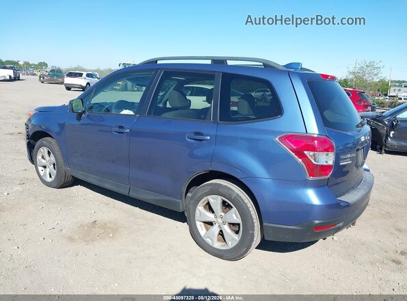 JF2SJADC8GH400787 2016 SUBARU FORESTER 2.5 Blue Задня ліва чверть