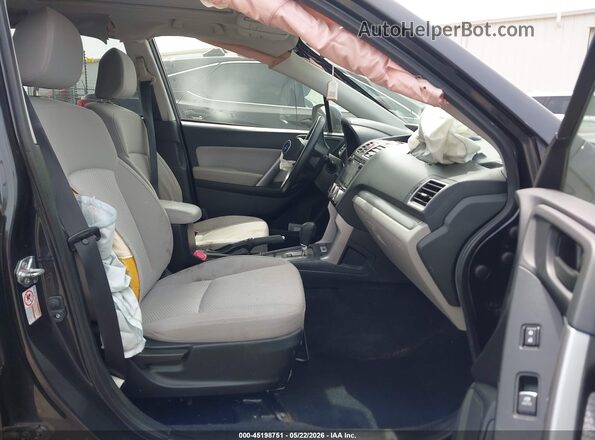 JF2SJAEC1HH414241 2017 SUBARU FORESTER Black Front interior view