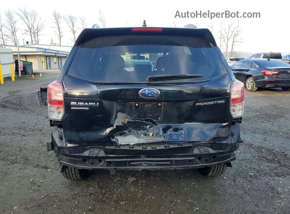 JF2SJAEC2JH543739 2018 SUBARU FORESTER 2.5 Black უკანა ხედი
