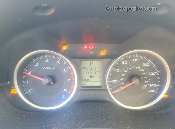 JF2SJAEC3HH483691 2017 SUBARU FORESTER 2.5 Gray Вид щитка приладів