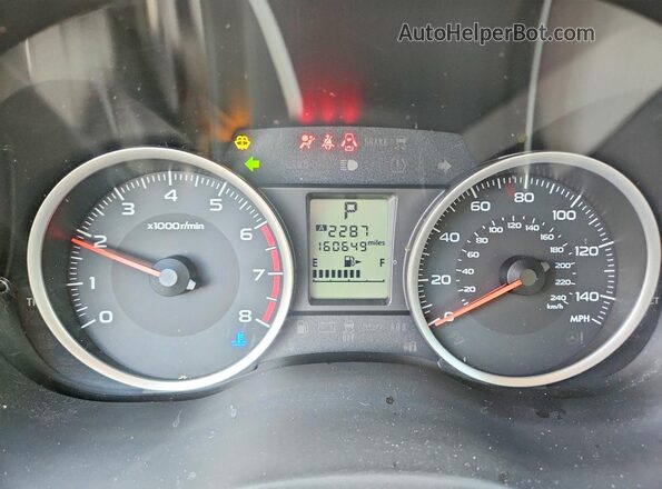 JF2SJAEC5HH487788 2017 SUBARU FORESTER Green Вид щитка приладів