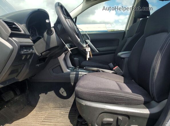 JF2SJAEC8JH455147 2018 SUBARU FORESTER Silver წინა სალონის ხედი