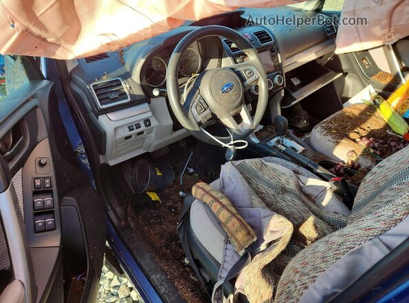 JF2SJAECXHH439753 2017 SUBARU FORESTER Blue წინა პანელის ხედი