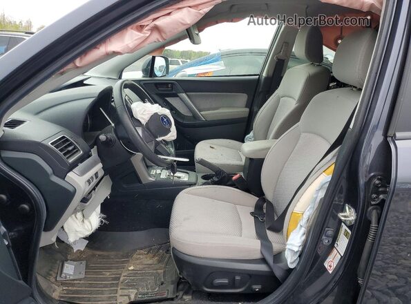 JF2SJAECXHH506853 2017 SUBARU FORESTER Charcoal Вид салону спереду