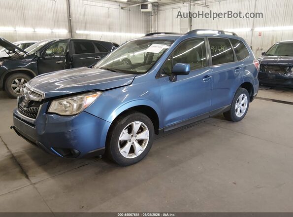 JF2SJAFC6GH467224 2016 SUBARU FORESTER 2.5 Blue Передня ліва чверть