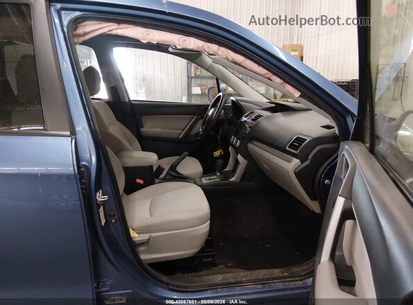 JF2SJAFC6GH467224 2016 SUBARU FORESTER 2.5 Blue Вид салону спереду