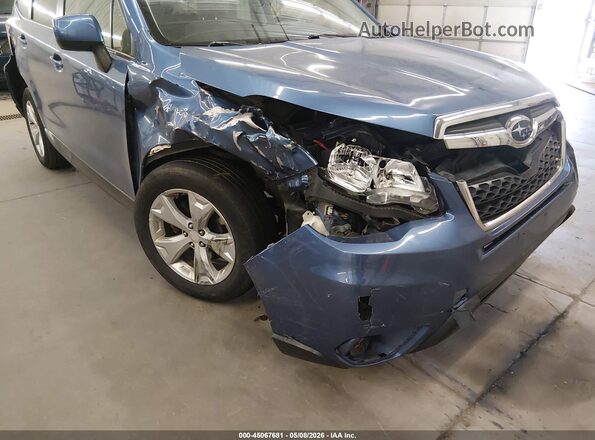 JF2SJAFC6GH467224 2016 SUBARU FORESTER 2.5 Blue Вид спереду