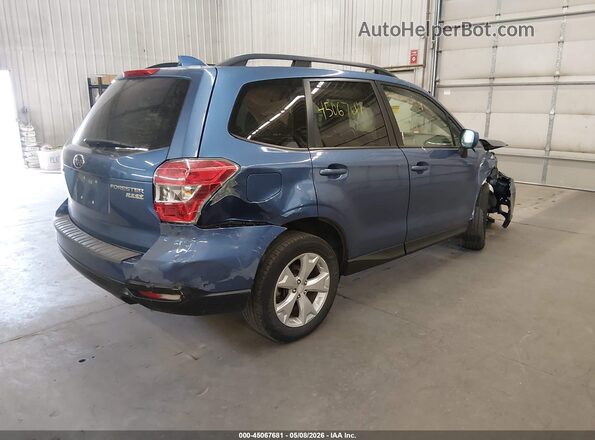 JF2SJAFC6GH467224 2016 SUBARU FORESTER 2.5 Blue Задня права чверть