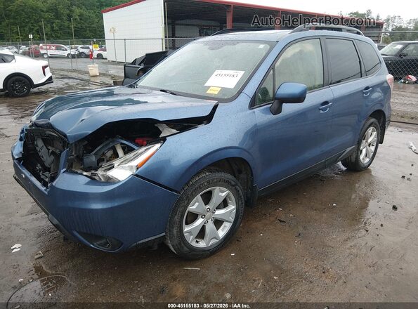 JF2SJAFC7GH528953 2016 SUBARU FORESTER Blue წინა მარცხენა ხედი სამი მეოთხედიდან