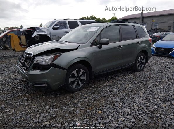 JF2SJAGC2HH568051 2017 SUBARU FORESTER Green Vista tres cuartos delantera izquierda