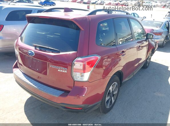 JF2SJAGC4HH552028 2017 SUBARU FORESTER 2.5 Красный Задняя правая четверть
