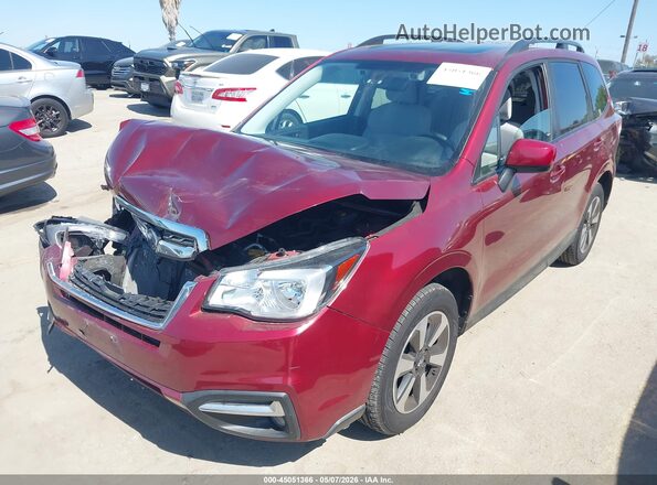 JF2SJAGC4HH552028 2017 SUBARU FORESTER 2.5 Красный Передняя левая четверть