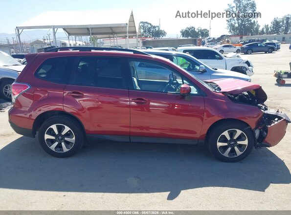 JF2SJAGC4HH552028 2017 SUBARU FORESTER 2.5 Красный Вид задней части салона
