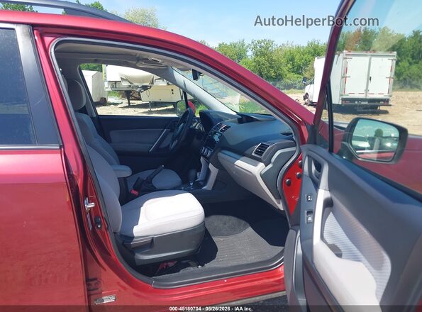 JF2SJAGC6HH474044 2017 SUBARU FORESTER Red Front interior view