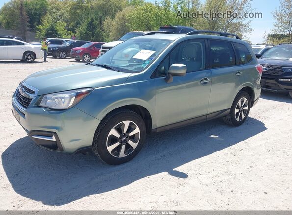 JF2SJAGCXJH545607 2018 SUBARU FORESTER Зеленый Передняя левая четверть