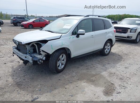 JF2SJAHC5GH474727 2016 SUBARU FORESTER White Vista tres cuartos delantera izquierda
