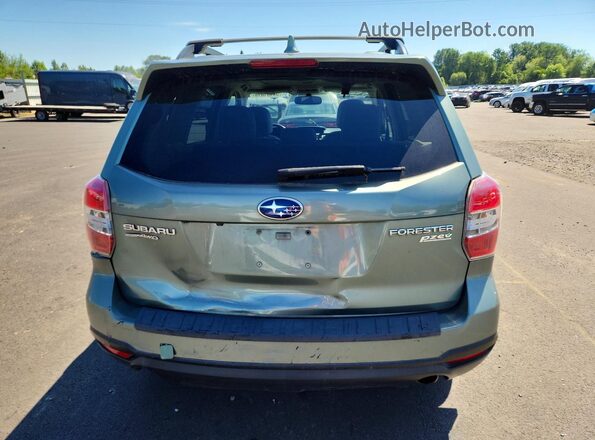 JF2SJAHC8GH456819 2016 SUBARU FORESTER Green Rear view