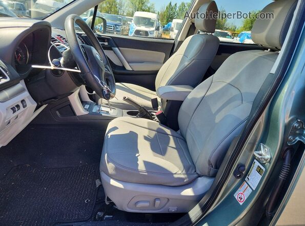 JF2SJAHC8GH456819 2016 SUBARU FORESTER Green Front interior view