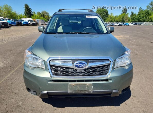 JF2SJAHC8GH456819 2016 SUBARU FORESTER Green Front view