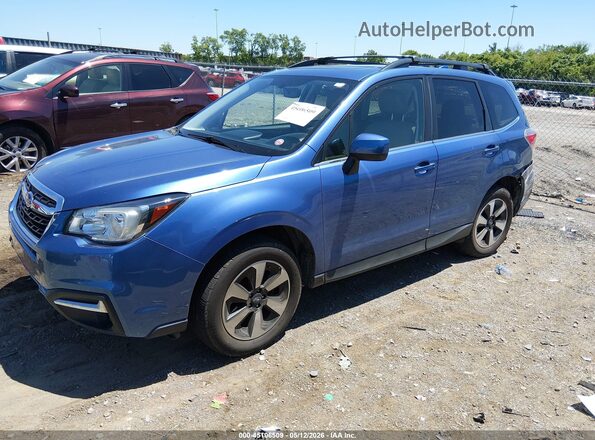 JF2SJAJC2HH485261 2017 SUBARU FORESTER 2.5 Blue Передня ліва чверть