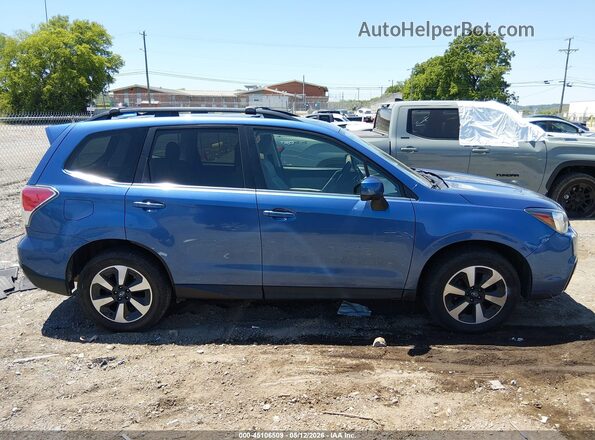 JF2SJAJC2HH485261 2017 SUBARU FORESTER 2.5 Blue Вид задньої частини салону