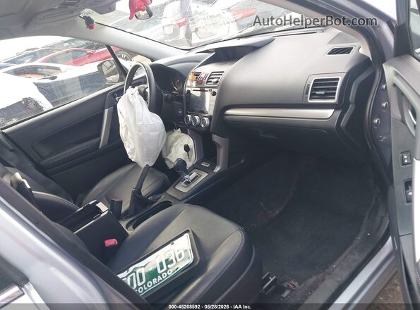 JF2SJARC0GH400209 2016 SUBARU FORESTER Gray Widok wnętrza z przodu